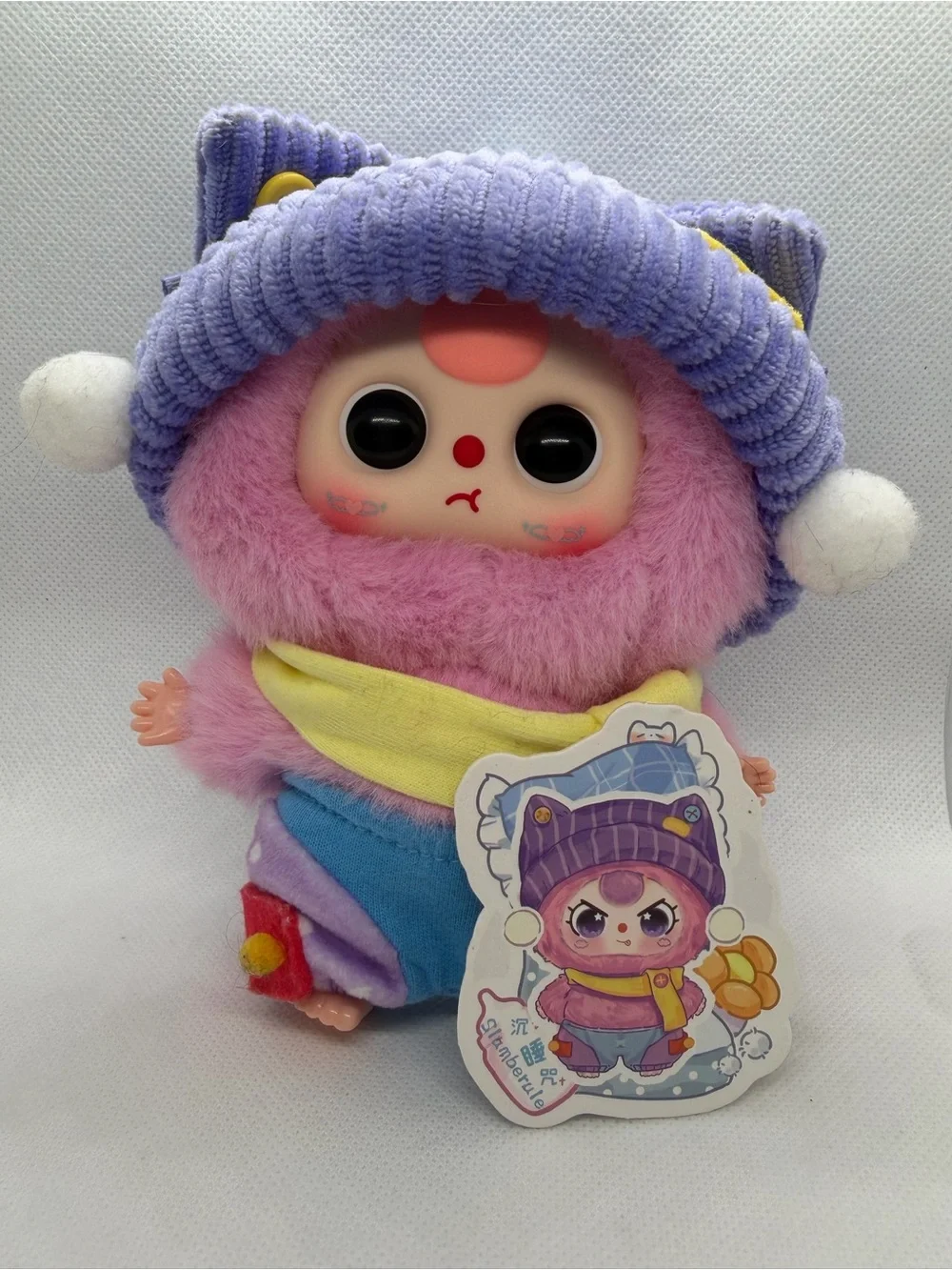 Baby Three Sweet Dreams plushie keychain.- Slumberule